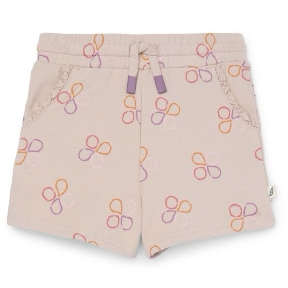 Easy Peasy Toddler Girl Lace Pocket Terry Shorts 2T New with Tags Geo Clay Soft